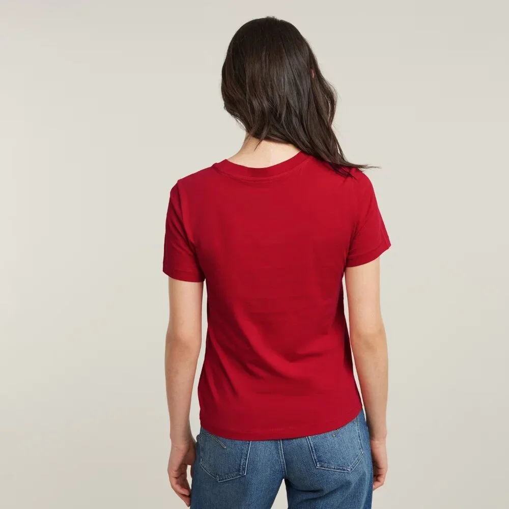 G-Star RAW Front Seam R Tee in Baron Red – Women’s Multiple Sizes (NWT) - Picture 2 of 12